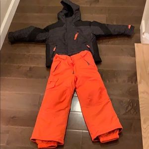 Snow jacket and pants, size xs(4-5)